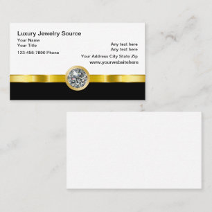 Joyas de lujo Tema Tarjetas de visita de negocios 