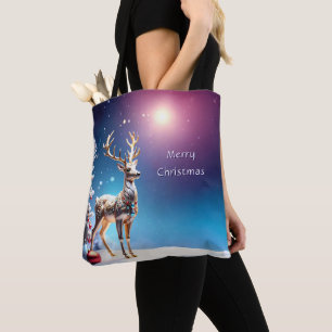 Joyas de reno Navidades de la bolsa de té de vacac
