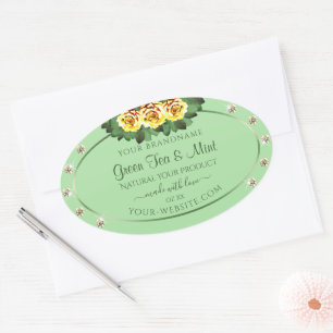 Joyas de rosas amarillas de las etiquetas de los p