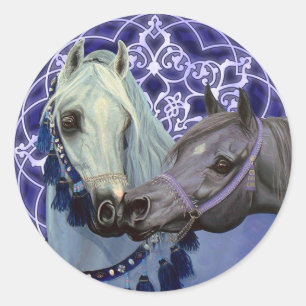 Joyas del Desierto pegatinas caballos árabes