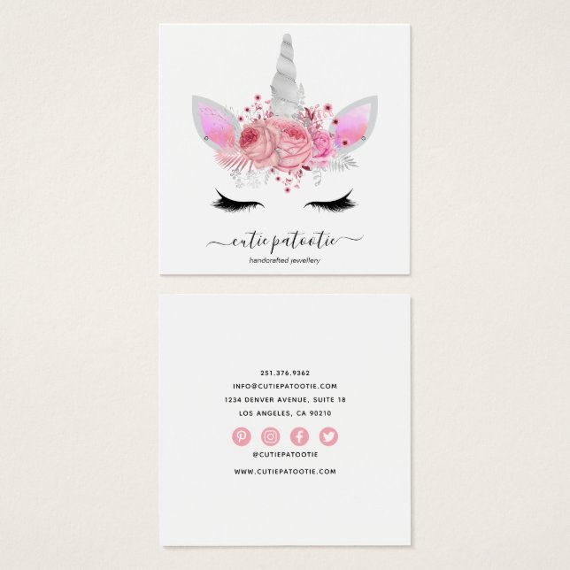 Joyas niños pequeños, unicornio ganando (Anverso y reverso)