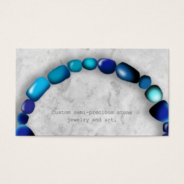 Joyería de piedra semipreciosa personalizada (Frente)