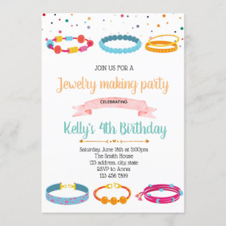 Joyería que hace la invitación del fiesta