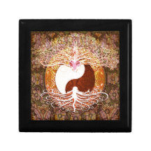 Árbol del corazón de Ying Yang de la vida