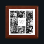 Joyero Collage de fotos familiar personalizado<br><div class="desc">Elegante y moderno collage de fotos.</div>