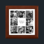 Joyero Collage de fotos familiar personalizado<br><div class="desc">Elegante y moderno collage de fotos.</div>
