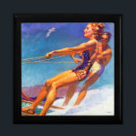 Joyero Esquiador de agua por McClelland Barclay<br><div class="desc">Esquiador de agua por McClelland Barclay</div>