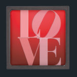 Joyero Love Romance Red Pink<br><div class="desc">Imágenes de arte digital y obras de arte gráfico por computadora - Amo rosa rojo oscuro</div>