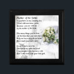 Joyero Madre del diseño del ramo   de la boda del poema<br><div class="desc">Un gran regalo para una madre de la novia</div>