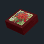 Joyero Papas rojas y maricones de Vincent van Gogh<br><div class="desc">Still Life: Red Poppies and Daisies de Vincent van Gogh es un bello post impresionismo vintage de la vida floral pintura. Un bonito ramo de flores rojas de amapola y flores blancas de margarita frescas del jardín en un florero decorativo. Sobre el artista: Vincent Willem van Gogh (1853-1890) fue uno...</div>