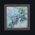 Joyero Pintura de color azul<br><div class="desc">Romántico Blueberry Watercoling - hermosa acuarela inspirada por H Cooper</div>