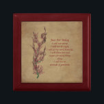 Joyero Sólo por hoy Inspirador<br><div class="desc">Principios de Reiki Just for Today caja de regalo de madera inspiradora y joyería de azulejos. Haga clic en el Personalizar para agregar texto. Esta imagen está disponible en muchos productos de mi galería.</div>