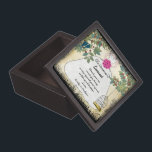 Joyero Su Boda Bridesmaids Gracias<br><div class="desc">Novia Wood Keepsake Personalizado Diseñador Caja de joyas personalizada o Caja de memoria Elegante</div>
