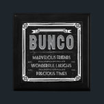 Joyero Tipografía del vintage de Bunco<br><div class="desc">El arte gráfico de la diversión y de la tipografía festiva del vintage de Bunco diseña. Bunco inspiró características del trabajo de arte una frontera del estilo del vintage, cinta, los adornos del ornamento, y las palabras: Bunco, amigos maravillosos, risas maravillosas y épocas preciosas. Los artículos de Bunco son perfectos...</div>