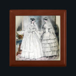Joyero Vestido Boda de Victoria<br><div class="desc">La imagen del vestido boda victoriano proviene de una revista de 1850 que presenta la moda boda más moderna del día. ¡Hermoso!</div>