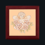 Joyero Vintage Rosas Cherub Angel<br><div class="desc">Rosas vintage Cherub Angel Jewelry Box de ArtMuvz Ilustracion. Camiseta de ángeles de juego, vestimenta cristiana, regalos de fe, regalos de serenidad y ropa de recuperación. Los regalos de ángel son una manera reflexiva y significativa de mostrar a alguien a quien le importa. Ya sea que busques un regalo para...</div>