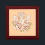 Joyero Vintage Rosas Cherub Angel<br><div class="desc">Rosas vintage Cherub Angel Jewelry Box de ArtMuvz Ilustracion. Camiseta de ángeles de juego, vestimenta cristiana, regalos de fe, regalos de serenidad y ropa de recuperación. Los regalos de ángel son una manera reflexiva y significativa de mostrar a alguien a quien le importa. Ya sea que busques un regalo para...</div>