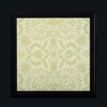 Joyero William Morris Borage Boda Soft Green<br><div class="desc">Este hermoso patrón antiguo se basa en el diseño de papel pintado de William Morris Borage de mediados del siglo XIX. Un adorable patrón para regalos suaves y hermosos,  bodas tradicionales y celebraciones,  es sutil y magnífico.</div>