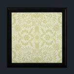 Joyero William Morris Borage Boda Soft Green<br><div class="desc">Este hermoso patrón antiguo se basa en el diseño de papel pintado de William Morris Borage de mediados del siglo XIX. Un adorable patrón para regalos suaves y hermosos,  bodas tradicionales y celebraciones,  es sutil y magnífico.</div>