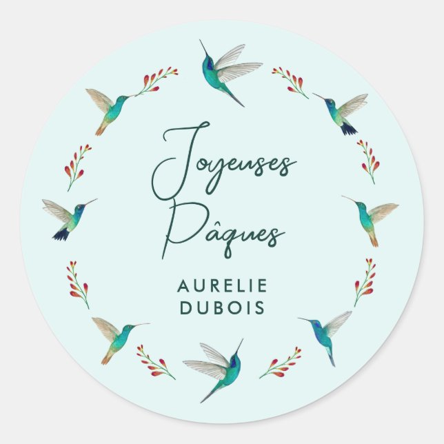 Joyeuses Pâques Pegatina (Anverso)