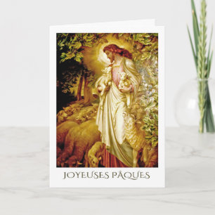 Joyeuses Pâques. Tarjetas de Pascua en francés