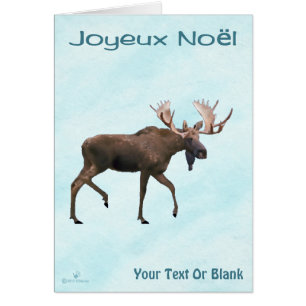 Joyeux Noё l - Moose de toro sobre nieve