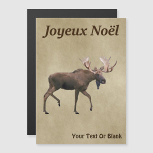 Joyeux Noёl - Alce Toro En Papel Antiguo