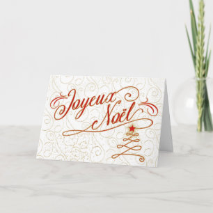 Joyeux Noel Árbol de Navidad francés