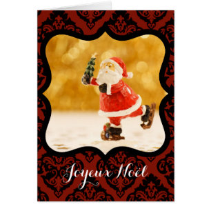 Joyeux Noel Cadre decoratif Foto Carte de Voeux