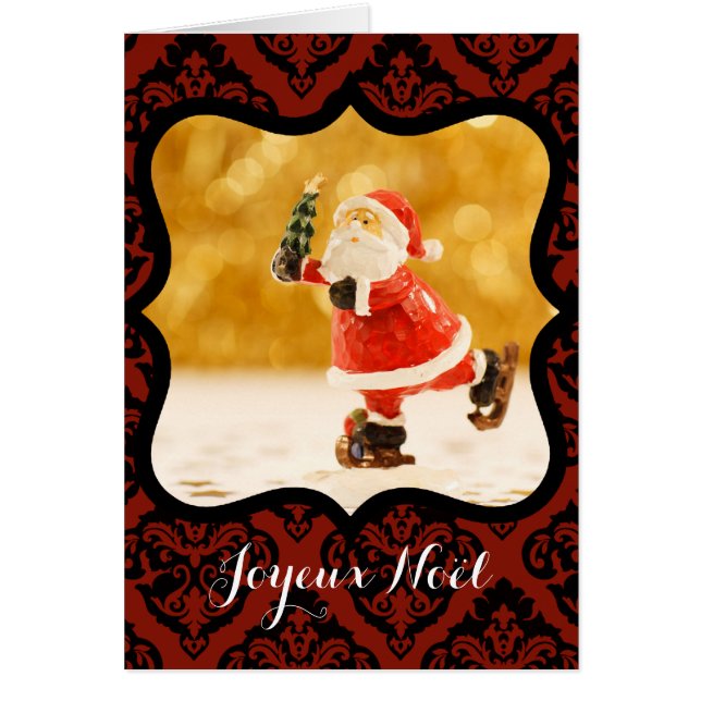 Joyeux Noel Cadre decoratif Foto Carte de Voeux (Frente)