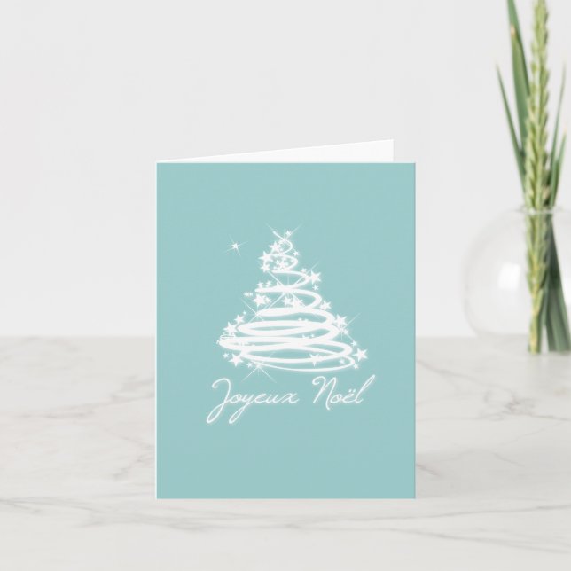 Joyeux Noël con árbol de Navidad (Anverso)