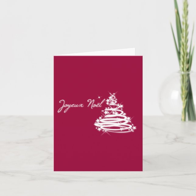 Joyeux Noël con árbol de Navidad (Anverso)