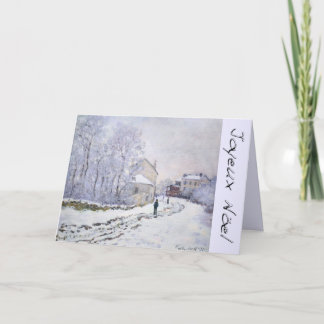 Joyeux Noel con navidad francés de C Monet que