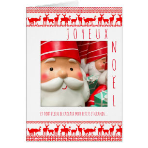 Joyeux Noël Deco Père Noel Carte avec