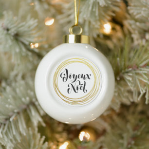 Joyeux Noël - Decoración del árbol de Navidad f