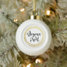 Joyeux Noël - Decoración del árbol de Navidad fran