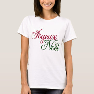 Joyeux Noel Francés Camiseta de Navidad