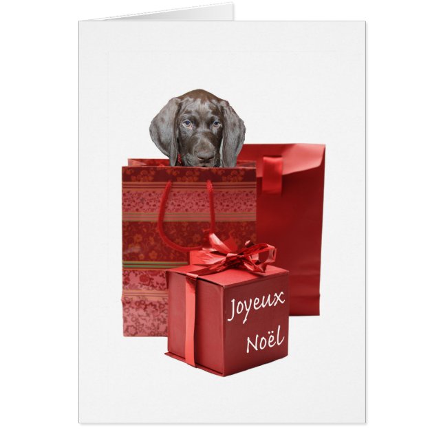 Joyeux Noël german shorthal (Frente)