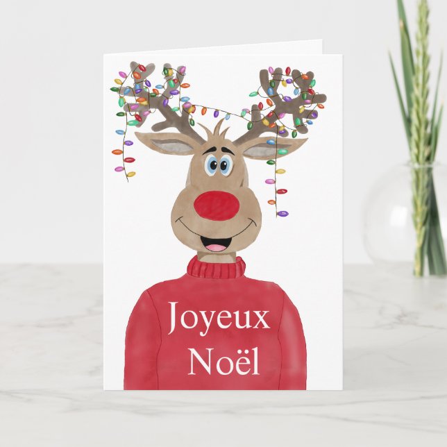 Joyeux Noël, Luces de Navidad Francesas Reno (Anverso)