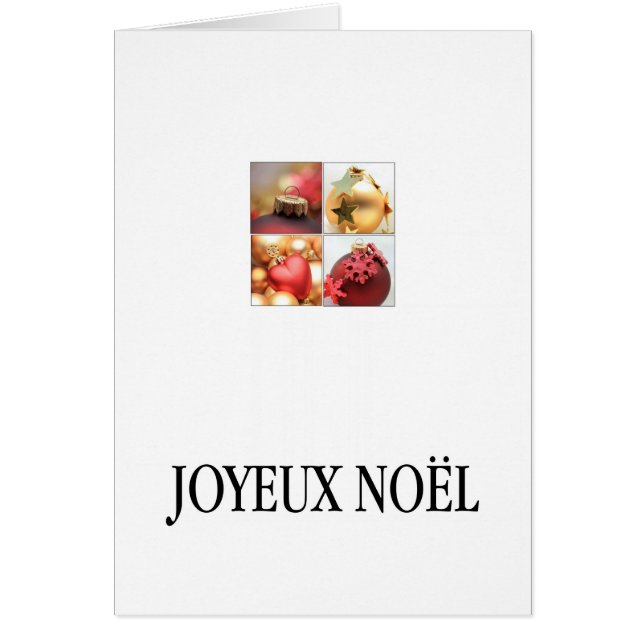 Joyeux Noël - Navidades franceses - Carte de Noël (Frente)