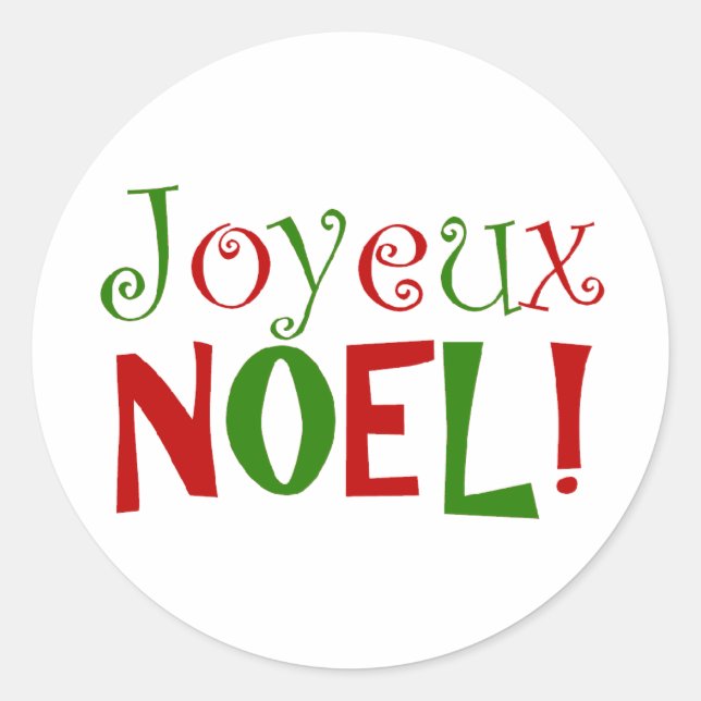 joyeux Noel Pegatina (Anverso)