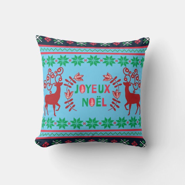 Joyeux Noel tirador de almohada (Anverso)