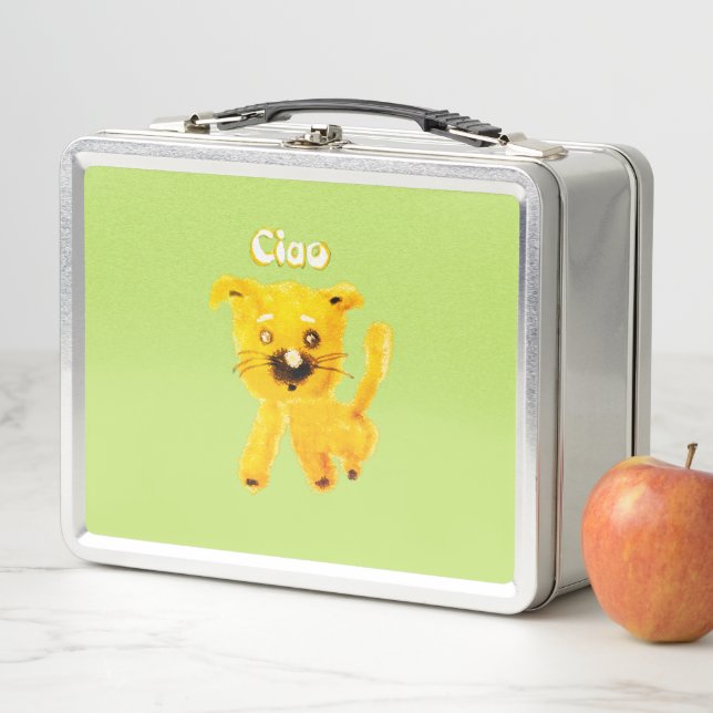 Joyful Cartoon Animals – Whimsical Kids Lunch Box (In situ)