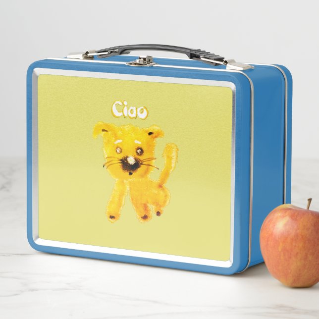 Joyful Cartoon Animals – Whimsical Kids Lunch Box (In situ)