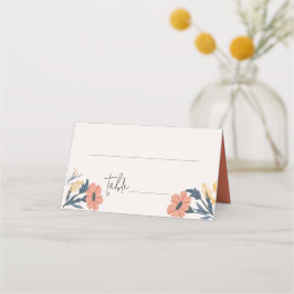 Joyful Floral Wedding Invitación Decor Place Card