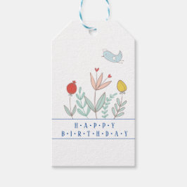 Joyful Garden Bird Gift Etiqueta