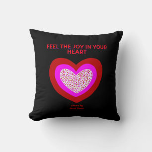Joyful Heart Square Cojín decorativo