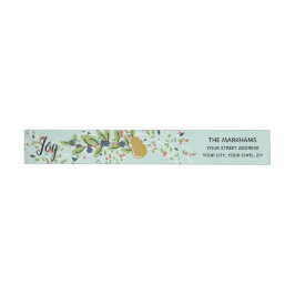 Joyful Joy Holiday Wrap Around Label