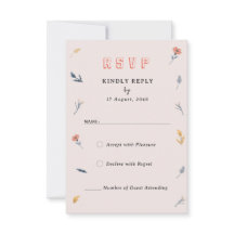 Joyful Spring Floral Wedding Invitación Tarjetas R