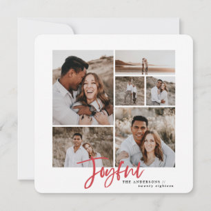 Joyorosa tarjeta de navidades multifotográficos